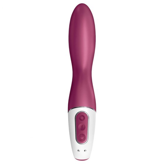 Satisfyer Heated Thrill - inteligentný, nabíjací, ohrievajúci vibrátor (červený)