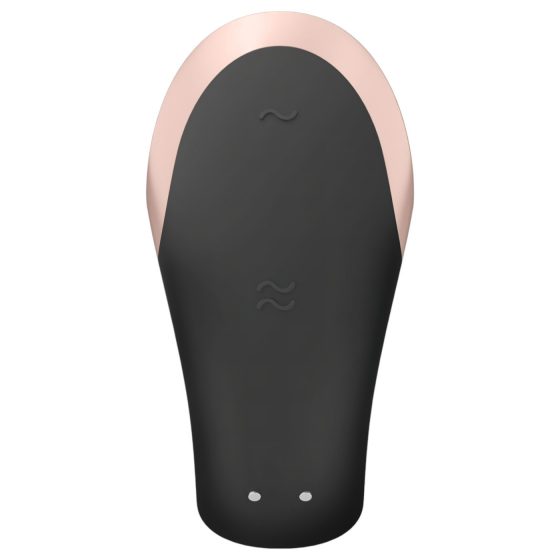 Satisfyer Double Love - inteligentný, vodotesný, rádiový partnerský vibrátor (čierny)