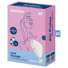   Satisfyer Love Triangle – inteligentný bezdotykový stimulátor klitorisu (biely)