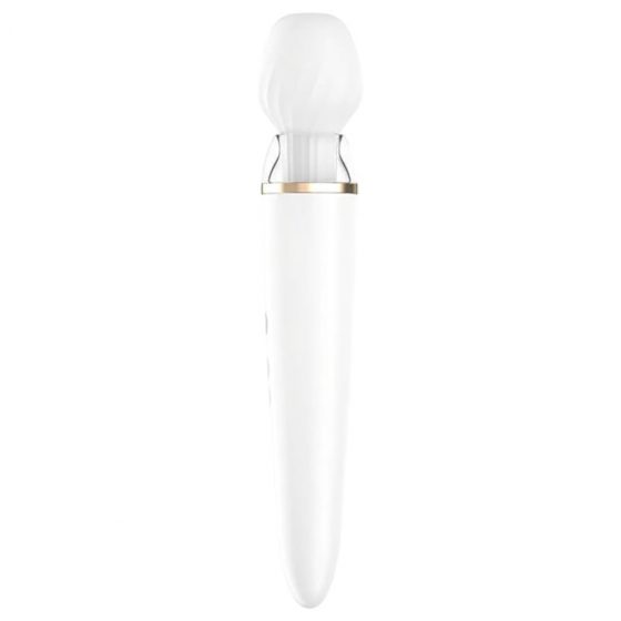 Satisfyer Double Wand-er - inteligentný, nabíjací masážny vibrátor (biely)