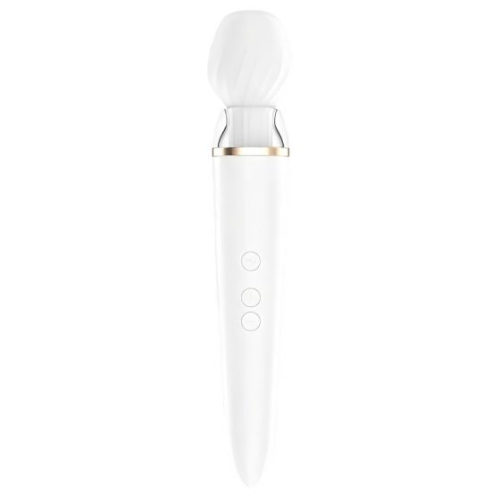 Satisfyer Double Wand-er - inteligentný, nabíjací masážny vibrátor (biely)