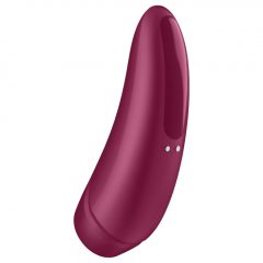   Satisfyer Curvy 1+ - nabíjací, vodotesný smart vibrátor na stimuláciu klitorisu (červená ruža)