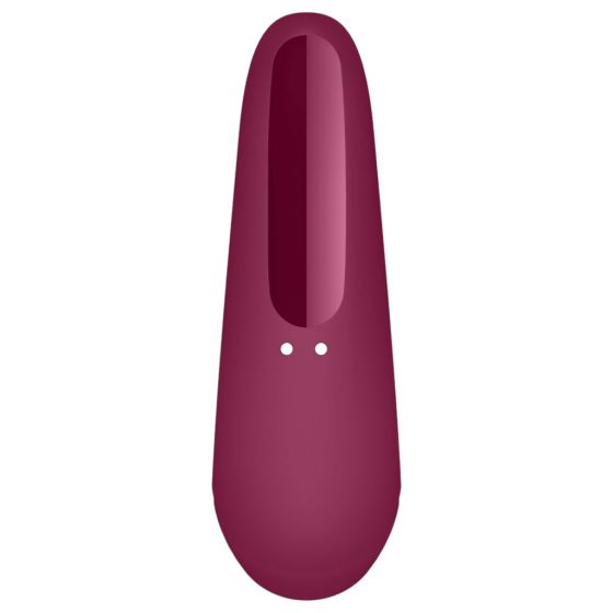 Satisfyer Curvy 1+ - nabíjací, vodotesný smart vibrátor na stimuláciu klitorisu (červená ruža)