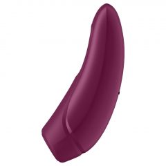   Satisfyer Curvy 1+ - nabíjací, vodotesný smart vibrátor na stimuláciu klitorisu (červená ruža)