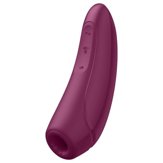 Satisfyer Curvy 1+ - nabíjací, vodotesný smart vibrátor na stimuláciu klitorisu (červená ruža)