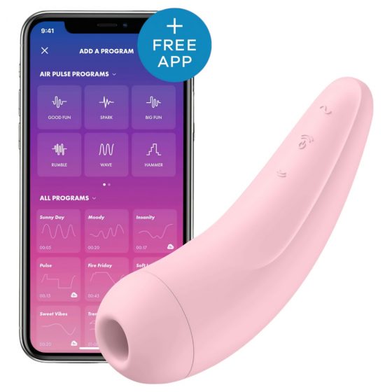 Satisfyer Curvy 2+ -nabíjací vodotesný smart vibrátor a stimulátor klitorisu (ružový)