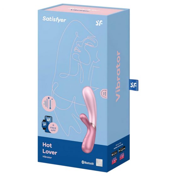 Satisfyer Hot Lover - inteligentný, nabíjací, ohrievajúci vibrátor (ružový)