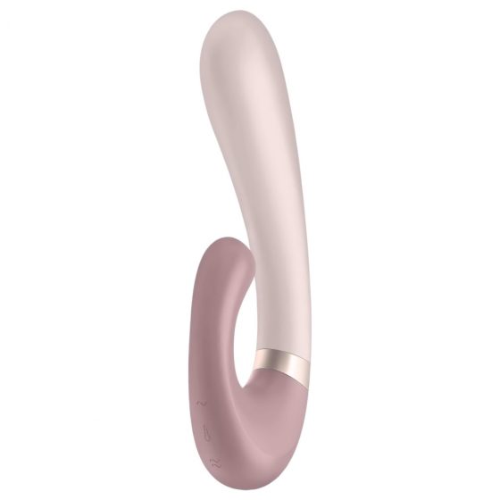 Satisfyer Heat Wave - inteligentný, pákový vibrátor s ohrevom (béžový)