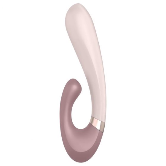 Satisfyer Heat Wave - inteligentný, pákový vibrátor s ohrevom (béžový)