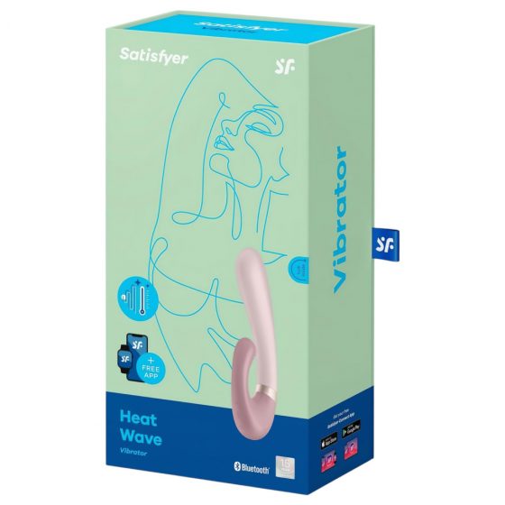 Satisfyer Heat Wave - inteligentný, pákový vibrátor s ohrevom (béžový)