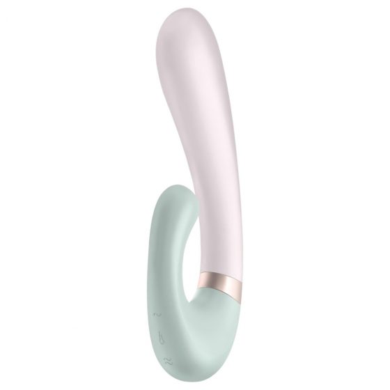 Satisfyer Heat Wave - inteligentný, pákový vibrátor s ohrevom (mäta)