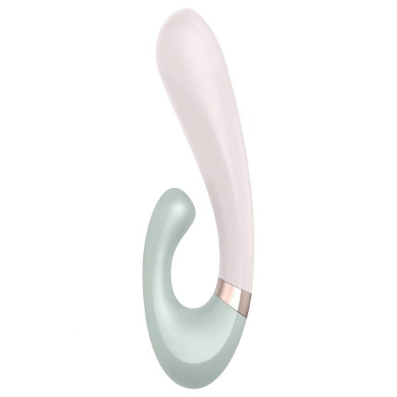 Satisfyer Heat Wave - inteligentný, pákový vibrátor s ohrevom (mäta)