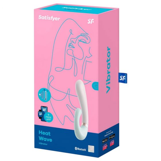 Satisfyer Heat Wave - inteligentný, pákový vibrátor s ohrevom (mäta)