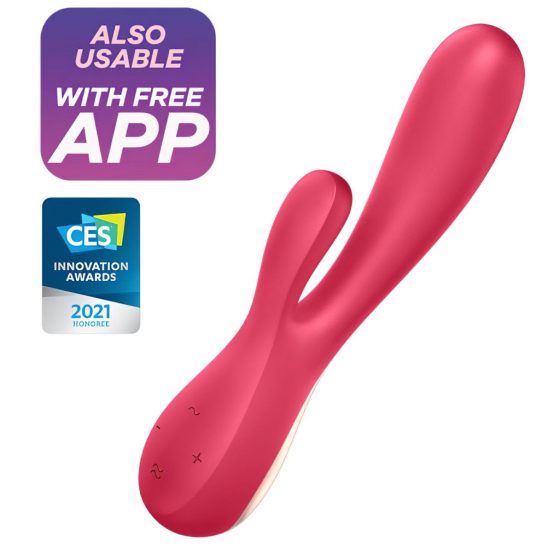 Satisfyer Mono Flex - nabíjací, vodotesný smart vibrátor (červený)