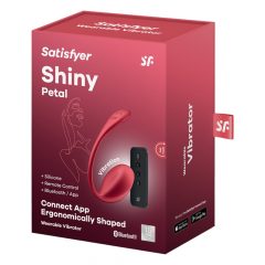   Satisfyer Shiny Petal - rádiové vibračné vajíčko (červené)