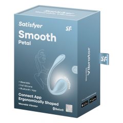   Satisfyer Smooth Petal - inteligentné vibračné vajíčko (modré)