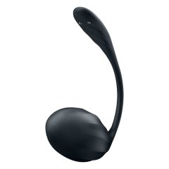   Satisfyer Ribbed Petal - rádiové vibračné vajíčko (čierne)