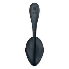   Satisfyer Ribbed Petal - rádiové vibračné vajíčko (čierne)