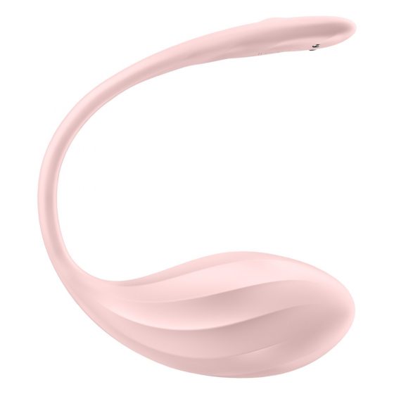 Satisfyer Ribbed Petal - rádiové vibračné vajíčko (ružové)