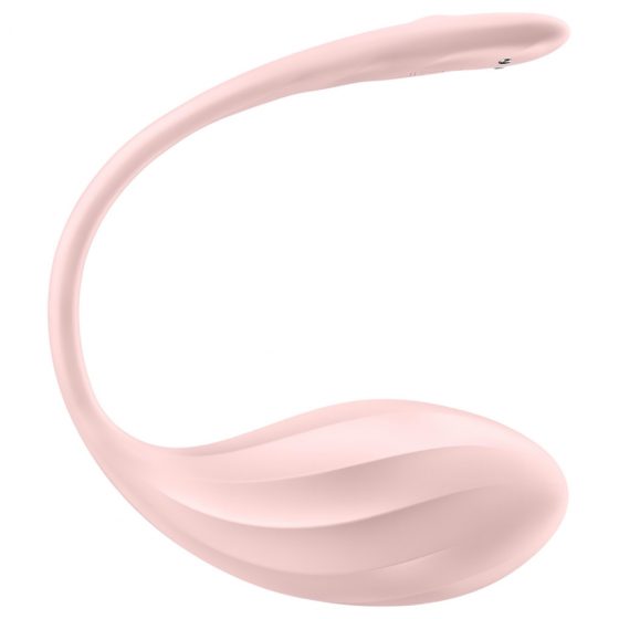 Satisfyer Ribbed Petal - rádiové vibračné vajíčko (ružové)