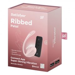   Satisfyer Ribbed Petal - rádiové vibračné vajíčko (ružové)