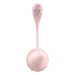   Satisfyer Ribbed Petal - rádiové vibračné vajíčko (ružové)