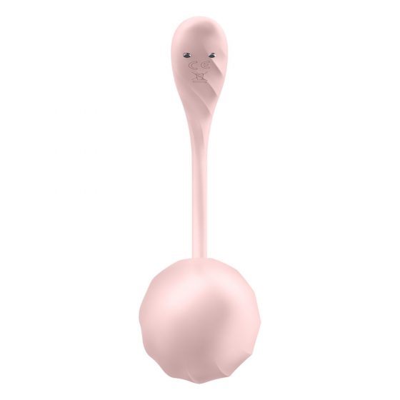 Satisfyer Ribbed Petal - rádiové vibračné vajíčko (ružové)