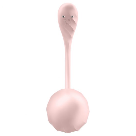 Satisfyer Ribbed Petal - rádiové vibračné vajíčko (ružové)