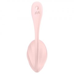   Satisfyer Ribbed Petal - rádiové vibračné vajíčko (ružové)