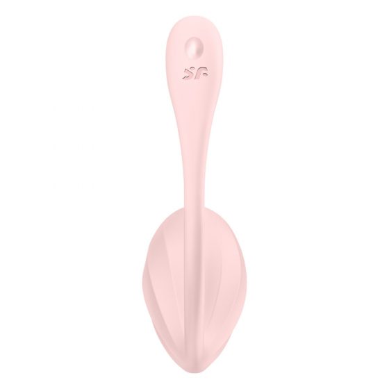 Satisfyer Ribbed Petal - rádiové vibračné vajíčko (ružové)