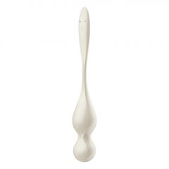   Satisfyer Love Birds 1 - inteligentné, vibračné venušine guličky (biele)