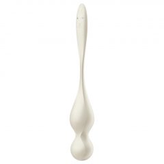   Satisfyer Love Birds 1 - inteligentné, vibračné venušine guličky (biele)