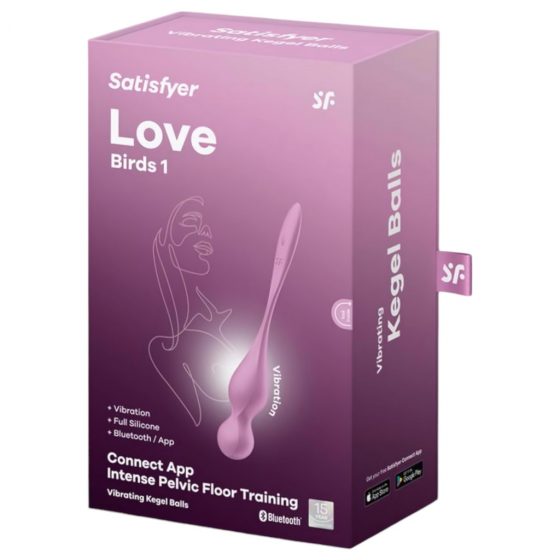 Satisfyer Love Birds 1 - inteligentná, vibračná venušina guľôčka (ružová)