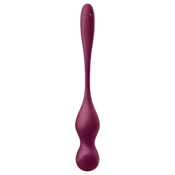 Satisfyer Love Birds Vary - inteligentná, kombinovateľná venušina guľa (bordová)