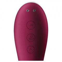   Satisfyer Dual Crush - nabíjateľný vaginálny a klitorisový vibrátor (červený)