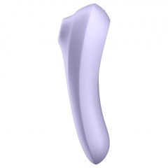   Satisfyer Dual Pleasure - nabíjací, vodotesný smart vibrátor na klitoris a vagínu (fialový)