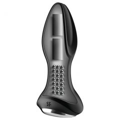   Satisfyer Rotator Plug 2 - akku anál vibrátor s perlami (čierny)