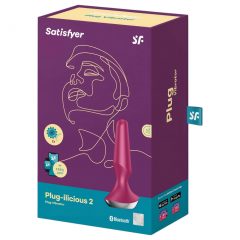   Satisfyer Plug-ilicious 2 - inteligentný análny vibrátor (červený)