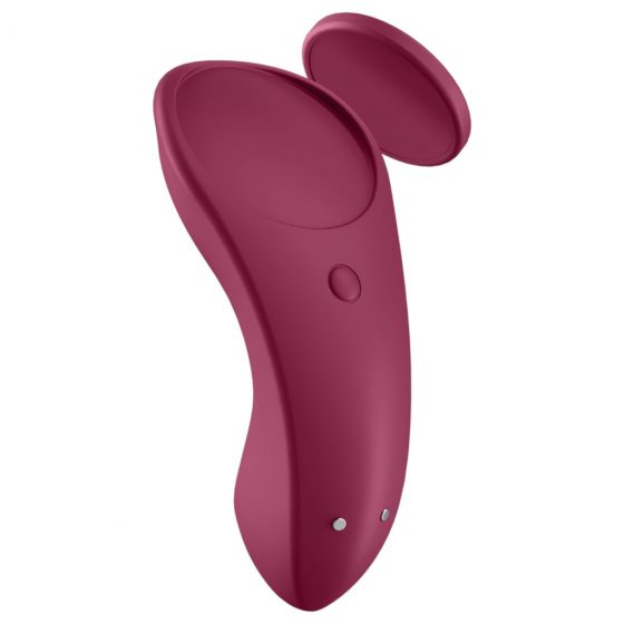 Satisfyer Sexy Secret - nabíjací, vodotesný smart vibrátor na klitoris (bordový)