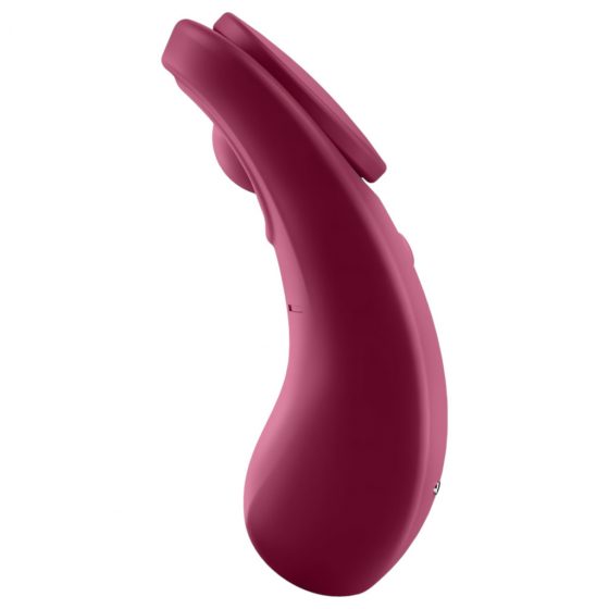 Satisfyer Sexy Secret - nabíjací, vodotesný smart vibrátor na klitoris (bordový)