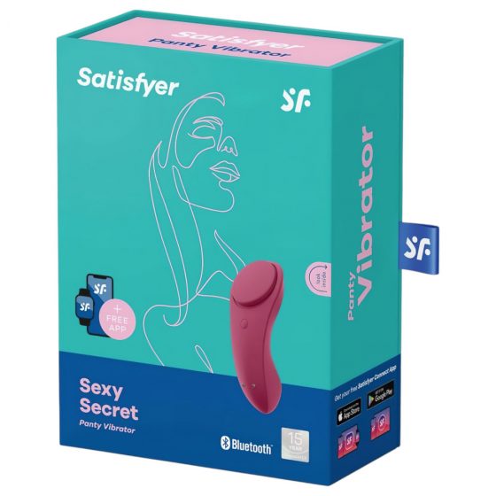 Satisfyer Sexy Secret - nabíjací, vodotesný smart vibrátor na klitoris (bordový)