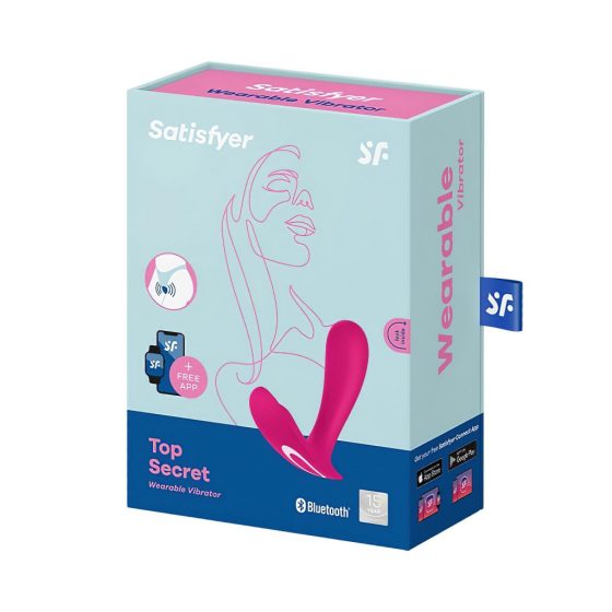 Satisfyer Top Secret - nabíjateľný, inteligentný, dvojmotorový vibrátor (ružový)