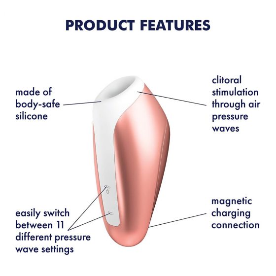 Satisfyer Love Breeze - nabíjací, vodotesný stimulátor na klitoris (broskyňový)