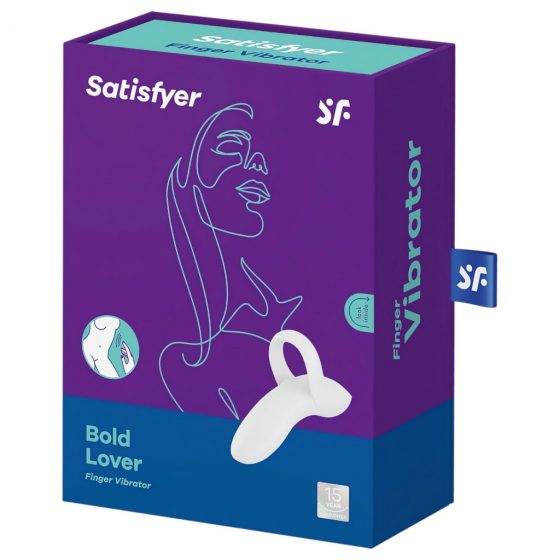 Satisfyer Bold Lover - nabíjací prstový vibrátor (biely)