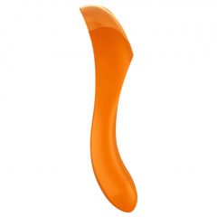   Satisfyer Candy Cane - nabíjací, vodotesný vibrátor s dvoma ramienkami (oranžový)