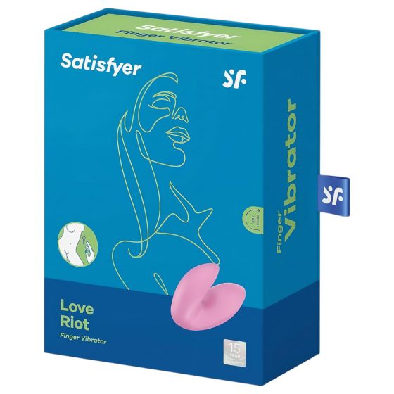 Satisfyer Love Riot – akumulátorový, vodotesný prstový vibrátor (ružový)