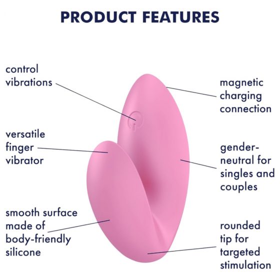 Satisfyer Love Riot – akumulátorový, vodotesný prstový vibrátor (ružový)