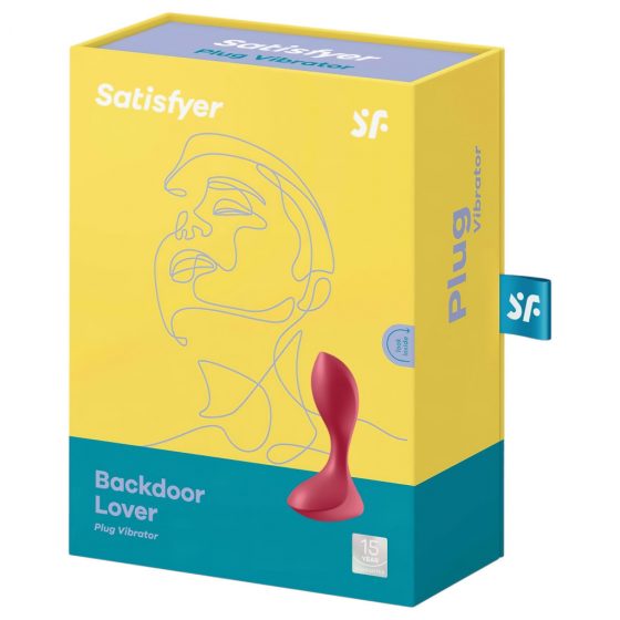 Satisfyer Backdoor Lover - nabíjací, vodotesný análny vibrátor (červený)