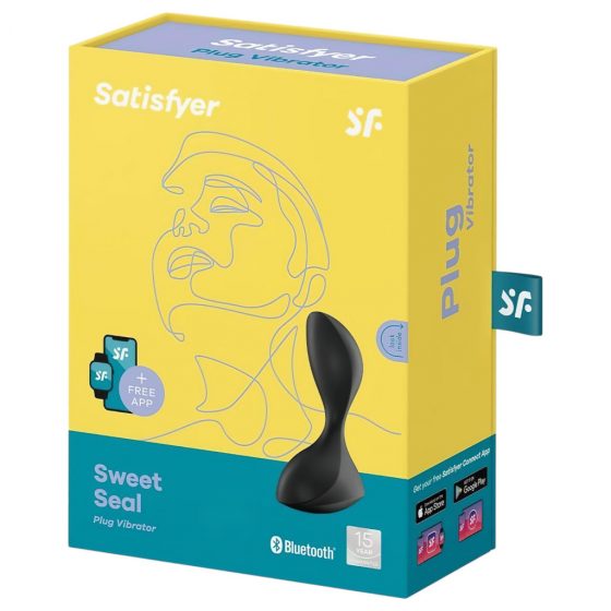 Satisfyer Sweet Seal - inteligentný dobíjací análny vibrátor (čierny)