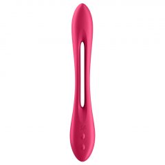   Satisfyer Elastic Joy - nabíjateľný, flexibilný párový vibrátor (červený)